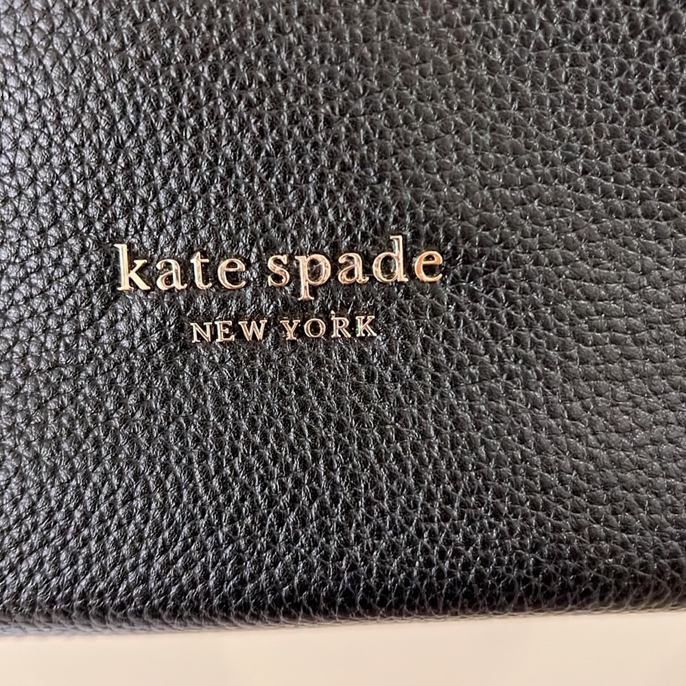 Kate Spade black leather shoulder bag - Picture 2 of 7